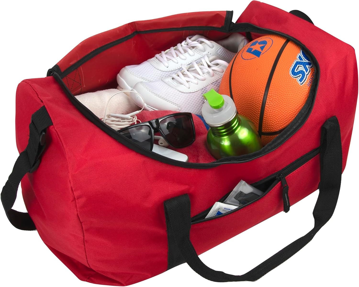image:image24 Pack Bulk Duffle Bags Wholesale for Homeless Adult Men Women Travel and Sports Teams All Black PackAssorted Colors Pack