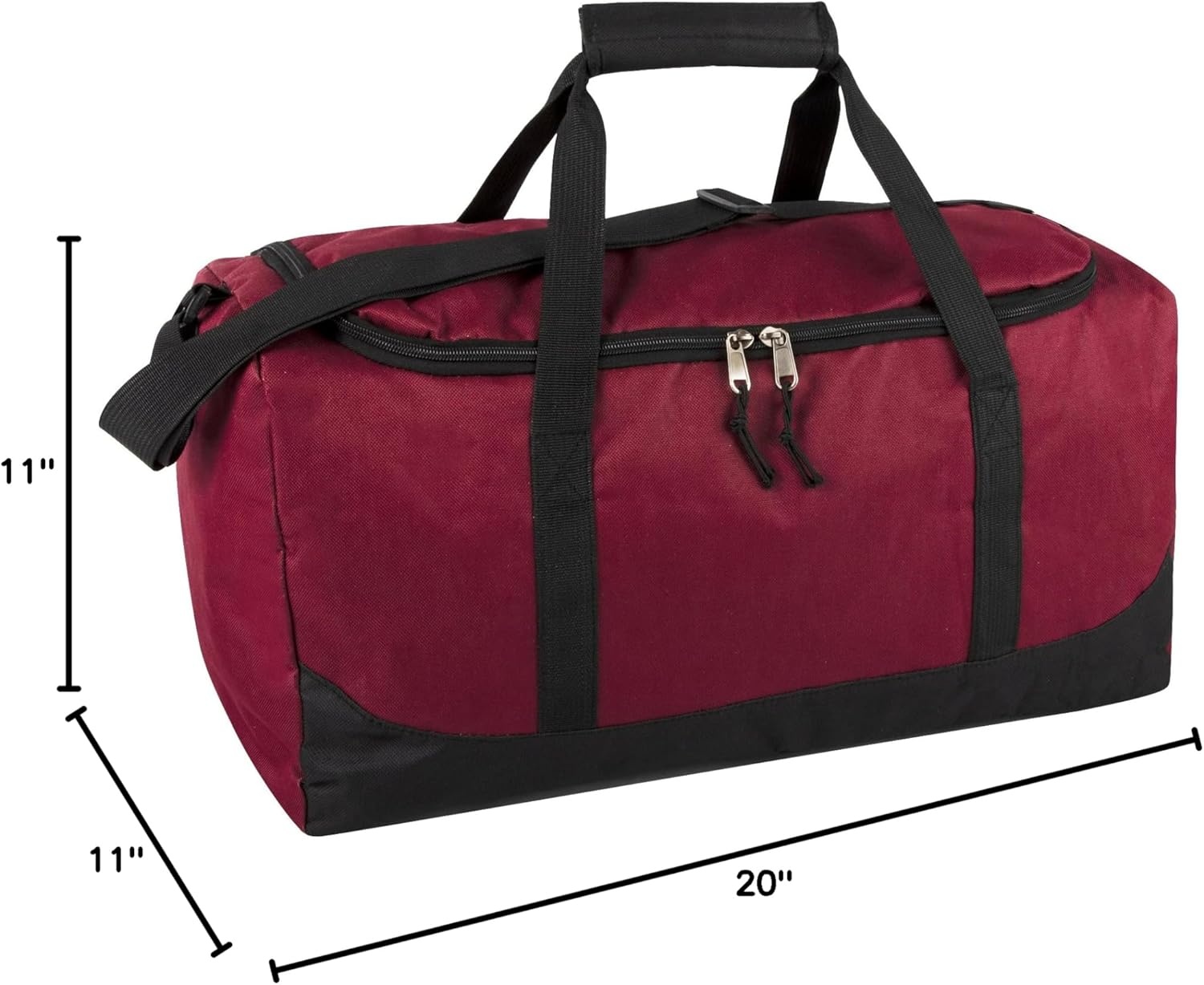image:image24 Pack Bulk Duffle Bags Wholesale for Homeless Adult Men Women Travel and Sports Teams All Black PackAssorted Colors Pack