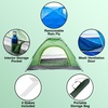 image:image10 Pack Bulk 2 Person Tents for Homeless Scouts Camping Backpacking  Waterproof Lightweight Easy Pop Up Setup 12 Person TentBlue  Green Tents