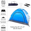 image:image10 Pack Bulk 2 Person Tents for Homeless Scouts Camping Backpacking  Waterproof Lightweight Easy Pop Up Setup 12 Person TentBlue  Green Tents