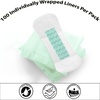 image:image100 Pack Bulk Panty Liners for Homeless Hospitals  Long Panty Liners for Postpartum Incontinence Menstruation Bulk Individually Wrapped Liners for Women