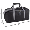 image:image24 Pack Bulk Duffle Bags Wholesale for Homeless Adult Men Women Travel and Sports Teams All Black PackAll Black Pack