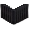 image:image24 Pack Bulk Fleece Fall Throw Blankets 50x60 for Wedding Favors Homeless Women Men Homes Bed Sofa Couch Office Pet Blankets Travel  Soft Warm Lightweight Throw Blankets in Bulk 8 ColorBlack