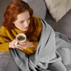 image:image24 Pack Bulk Fleece Fall Throw Blankets 50x60 for Wedding Favors Homeless Women Men Homes Bed Sofa Couch Office Pet Blankets Travel  Soft Warm Lightweight Throw Blankets in Bulk 8 ColorGrey