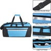 image:image24 Pack Reflective Duffle Bags Bulk for Homeless Adults Gym Foster Kids Bulk Duffel Bags Wholesale Black PackLight Blue Pack