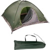 image:image5 Pack of 5 to 6 Person Tent All Season Pop Up Waterproof for Camping Groups Immigrants Disaster Relief Homeless People Bulk Cold Weather TentsGreen Tents