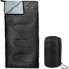 image:imageBulk 10 Pack Envelope Sleeping Bags 4 Seasons Warm or Cold Lightweight Indoor Outdoor Sleeping Bags for Adults Backpacking CampingBlack Sleeping Bags