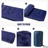 image:imageBulk 10 Pack Envelope Sleeping Bags 4 Seasons Warm or Cold Lightweight Indoor Outdoor Sleeping Bags for Adults Backpacking CampingBlue Sleeping Bags