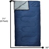 image:imageBulk 10 Pack Envelope Sleeping Bags 4 Seasons Warm or Cold Lightweight Indoor Outdoor Sleeping Bags for Adults Backpacking CampingBlue Sleeping Bags