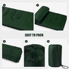 image:imageBulk 10 Pack Envelope Sleeping Bags 4 Seasons Warm or Cold Lightweight Indoor Outdoor Sleeping Bags for Adults Backpacking CampingGreen Sleeping Bags