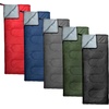 image:imageBulk 10 Pack Envelope Sleeping Bags 4 Seasons Warm or Cold Lightweight Indoor Outdoor Sleeping Bags for Adults Backpacking CampingStandard Sleeping Bags