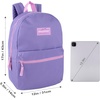 image:imageTrail maker 24 Pack 17 Inch Backpacks in Bulk Backpacks for Boys Girls School and Homeless DonationPurple