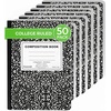 image:imageTrail maker 50 Pack Bulk Composition Notebooks College Ruled Marble Cover 200 Pages 100 Sheets 975 x 75 Bulk School Supplies for Classroom Office amp School Donations50 Pack