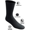 image:imageTrail maker Mens Crew Socks100 Pairs Bulk MoistureWicking Crew Socks for Men size 1013Heat amp Cold Homeless DonationAssorted