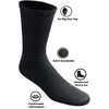 image:imageTrail maker Mens Crew Socks100 Pairs Bulk MoistureWicking Crew Socks for Men size 1013Heat amp Cold Homeless DonationBlack