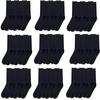 image:imageTrail maker Mens Crew Socks100 Pairs Bulk MoistureWicking Crew Socks for Men size 1013Heat amp Cold Homeless DonationBlack