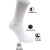 image:imageTrail maker Mens Crew Socks100 Pairs Bulk MoistureWicking Crew Socks for Men size 1013Heat amp Cold Homeless DonationWhite