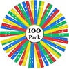 image:imageTrailmaker 100 Pack 12 Inch Bulk Rulers for Classroom Students amp Kids Dual Sided Imperial Inches and Metric CMMM Measuring Rulers Bulk School Supplies for Preschool Elementary100 Pack