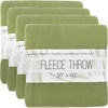 image:image24 Pack Bulk Fleece Fall Throw Blankets 50x60 for Wedding Favors Homeless Women Men Homes Bed Sofa Couch Office Pet Blankets Travel  Soft Warm Lightweight Throw Blankets in Bulk 8 ColorGreen
