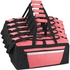 image:image24 Pack Reflective Duffle Bags Bulk for Homeless Adults Gym Foster Kids Bulk Duffel Bags Wholesale Black PackPink Pack