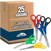 image:imageTrail maker 100 Pack Kids Safety Scissors 5Inch Blunt Tip Assorted Color Classroom Scissors for School Supplies Arts Crafts Students amp Teachers25 Pack