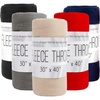 image:imageTrail maker 24 Pack Bulk Hypoallergenic Microfiber Fleece Blankets  30x40 Fleece Throw Blankets in Bulk 160 GSM Wholesale Throw Blankets for Fall Weddings Homeless Donation for Warmth