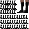 image:imageTrail maker Mens Crew Socks100 Pairs Bulk MoistureWicking Crew Socks for Men size 1013Heat amp Cold Homeless DonationBlack