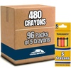 image:imageTrail maker Wholesale Bright Wax Coloring Crayons in Bulk 24 Pack 5 Per Box in Assorted Bundle Art Sets 24 Pack96 Pack