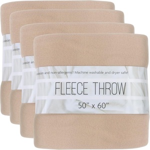 image:image24 Pack Bulk Fleece Fall Throw Blankets 50x60 for Wedding Favors Homeless Women Men Homes Bed Sofa Couch Office Pet Blankets Travel  Soft Warm Lightweight Throw Blankets in Bulk 8 ColorKhaki