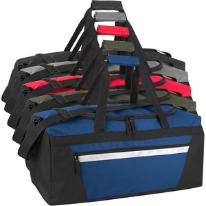 image:image24 Pack Reflective Duffle Bags Bulk for Homeless Adults Gym Foster Kids Bulk Duffel Bags Wholesale Black PackMens Colors Pack