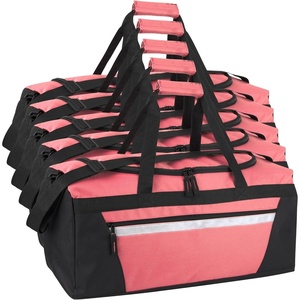 image:image24 Pack Reflective Duffle Bags Bulk for Homeless Adults Gym Foster Kids Bulk Duffel Bags Wholesale Black PackPink Pack
