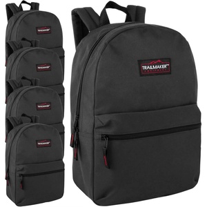 image:imageTrail maker 24 Pack 17 Inch Backpacks in Bulk Backpacks for Boys Girls School and Homeless DonationBlack