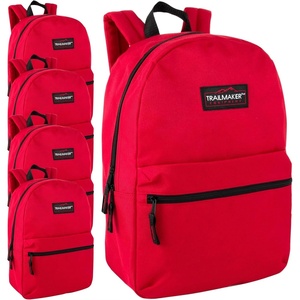 image:imageTrail maker 24 Pack 17 Inch Backpacks in Bulk Backpacks for Boys Girls School and Homeless DonationRed