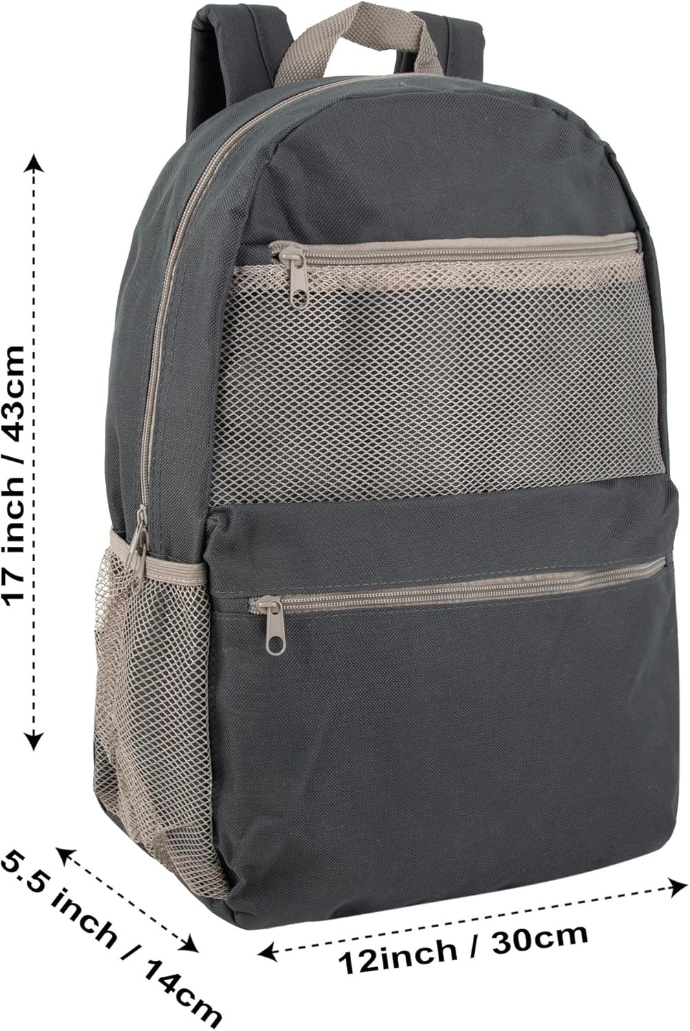 image:imageTrail maker 17 Inch Backpacks 24 Pack Multi Mesh Pocket with Adjustable Shoulder Straps for Travel Commute24 Pack Assorted Colors