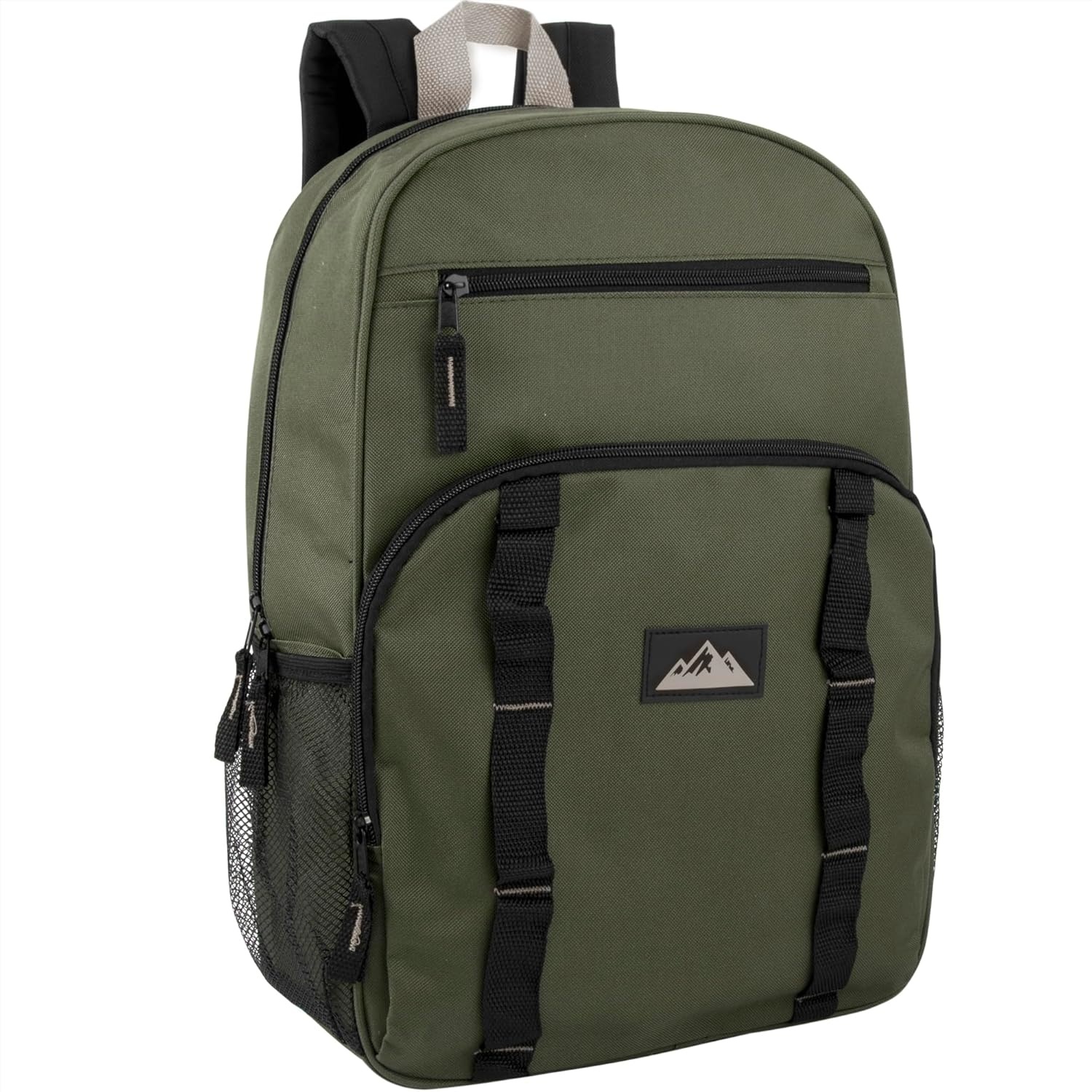 image:imageTrail maker 24 Pack Multicolor Mesh Side Pocket 17 Inch Backpacks Padded Shoulder Straps for Travel Commute24 Pack Assorted Dark Colors