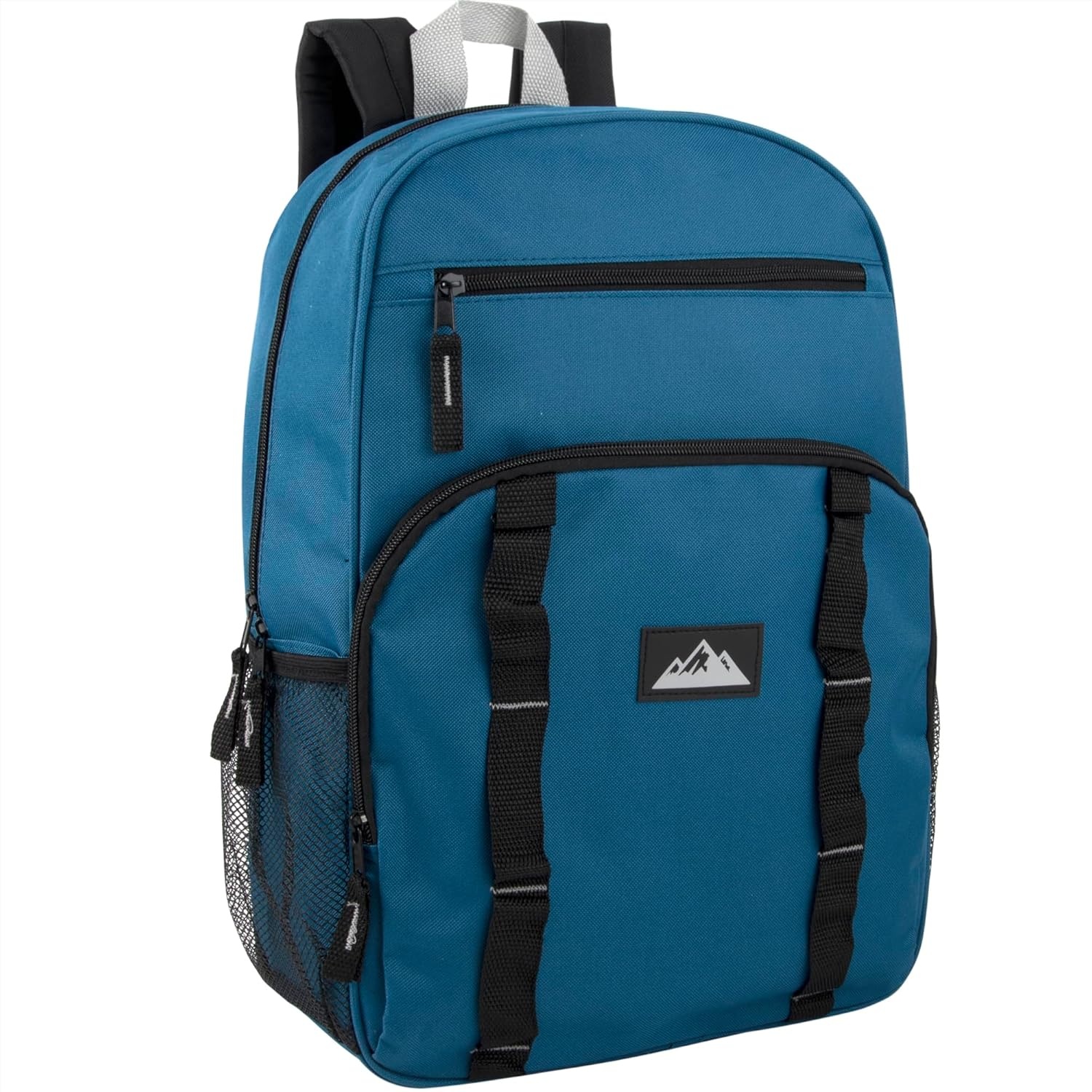 image:imageTrail maker 24 Pack Multicolor Mesh Side Pocket 17 Inch Backpacks Padded Shoulder Straps for Travel Commute24 Pack Assorted Dark Colors