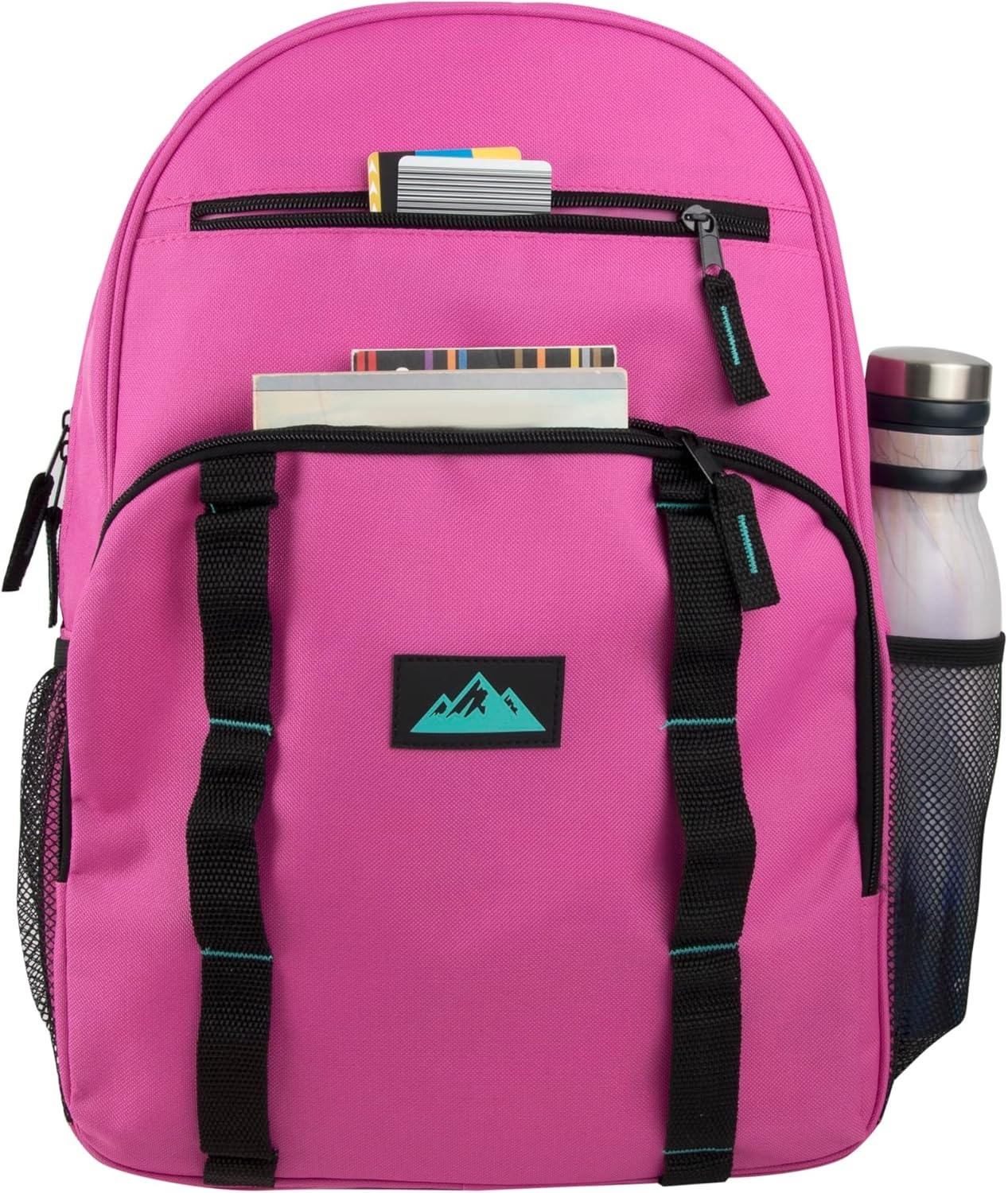 image:imageTrail maker 24 Pack Multicolor Mesh Side Pocket 17 Inch Backpacks Padded Shoulder Straps for Travel Commute24 Pack Assorted Pastel Colors