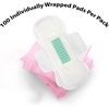 image:image100 Bulk Pads with Wings Individually Wrapped for Women Homeless Postpartum Hospitals Feminine Incontinence Menstruation Sanitary Pads for Women