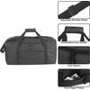 image:image20 Inch 40 Liter Duffel Bag for Men Women Travel Weekender Overnight Carryon Shoulder Duffel Tote Bag BlackBlack