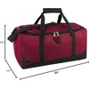 image:image20 Inch 40 Liter Duffel Bag for Men Women Travel Weekender Overnight Carryon Shoulder Duffel Tote Bag BlackRed
