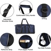 image:image24 pack Extra Large 26 Inch 79 Liter Duffel Bags 48 Inch Shoulder Strap Reflective Piping for Travel Gym Sports Track Field in Navy BlueAssorted Colors