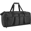 image:image24 pack Extra Large 26 Inch 79 Liter Duffel Bags 48 Inch Shoulder Strap Reflective Piping for Travel Gym Sports Track Field in Navy BlueBlack