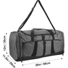 image:image24 pack Extra Large 26 Inch 79 Liter Duffel Bags 48 Inch Shoulder Strap Reflective Piping for Travel Gym Sports Track Field in Navy BlueGray