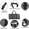 image:image24 pack Extra Large 26 Inch 79 Liter Duffel Bags 48 Inch Shoulder Strap Reflective Piping for Travel Gym Sports Track Field in Navy BlueGray