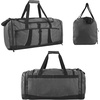 image:image24 pack Extra Large 26 Inch 79 Liter Duffel Bags 48 Inch Shoulder Strap Reflective Piping for Travel Gym Sports Track Field in Navy BlueGray