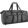 image:image24 pack Extra Large 26 Inch 79 Liter Duffel Bags 48 Inch Shoulder Strap Reflective Piping for Travel Gym Sports Track Field in Navy BlueGray