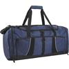 image:image24 pack Extra Large 26 Inch 79 Liter Duffel Bags 48 Inch Shoulder Strap Reflective Piping for Travel Gym Sports Track Field in Navy BlueNavy Blue