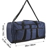 image:image24 pack Extra Large 26 Inch 79 Liter Duffel Bags 48 Inch Shoulder Strap Reflective Piping for Travel Gym Sports Track Field in Navy BlueNavy Blue