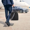 image:image30 Liter 17 Inch Canvas Duffle Bags for Men and Women  Travel Weekender Overnight CarryOn Shoulder Duffel Tote Bags GreyBlack
