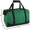 image:image30 Liter 17 Inch Canvas Duffle Bags for Men and Women  Travel Weekender Overnight CarryOn Shoulder Duffel Tote Bags GreyGreen